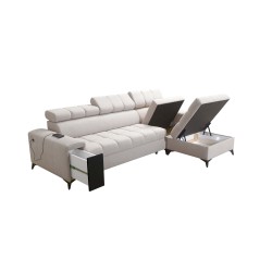 Esquina Venna I maxi con función de cama y puerto USB - Terciopelo, Avra 9 Esquina Venna I maxi con función de cama y puerto USB - Terciopelo, Avra 9
