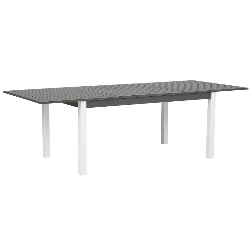 Stół ogrodowy rozkładany PANCOLE 168/248 cm 100 cm Metal Szary