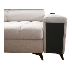 Sofá esquinero Venna I maxi con función de cama y puerto USB - Terciopelo, Avra 14 Sofá esquinero Venna I maxi con función de cama y puerto USB - Terciopelo, Avra 14