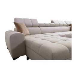 Ecksofa Venna I Maxi mit Schlaffunktion und USB-Anschluss - Plüsch, Avra 9