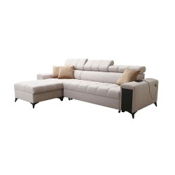 Esquina Venna I maxi con función de cama y puerto USB - Terciopelo, Avra 6 Esquina Venna I maxi con función de cama y puerto USB - Terciopelo, Avra 6