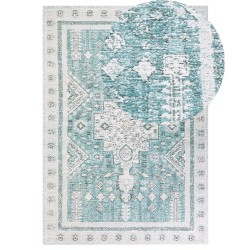 Dywan bawełniany 160 x 230 cm miętowy FULLA Dywan bawełniany 160 x 230 cm miętowy FULLA
