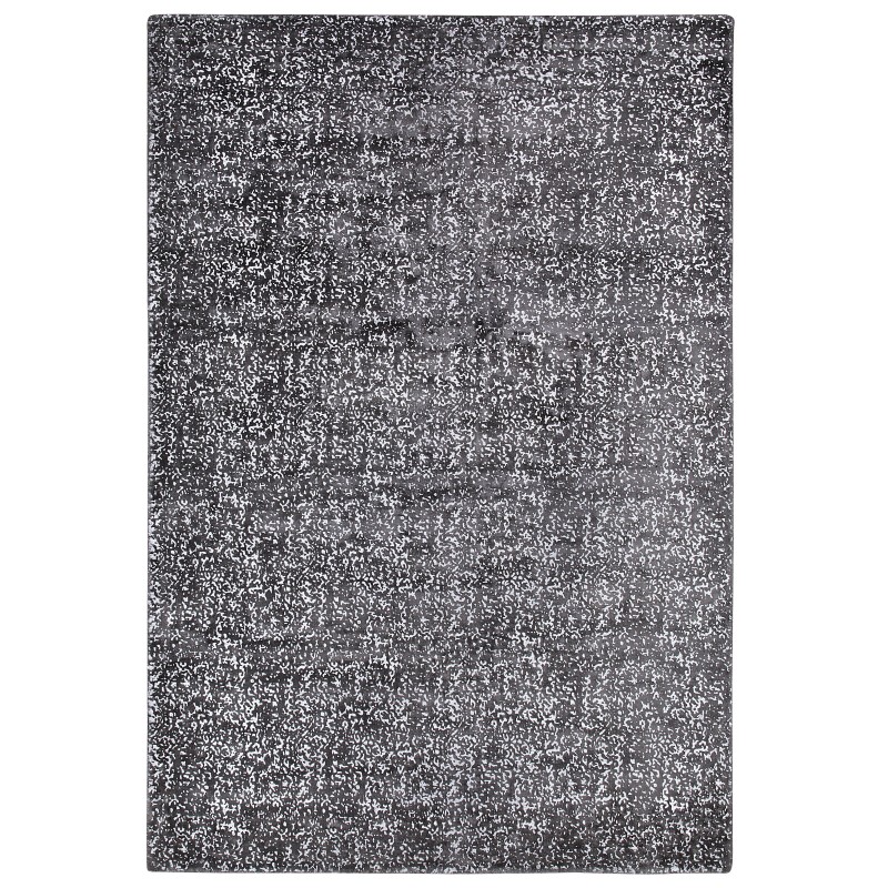 Dywan z wiskozy 160 x 230 cm szaro-srebrny ESEL