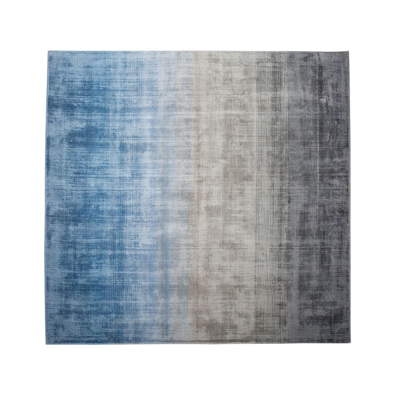 Dywan wiskozowy 200 x 200 cm niebiesko-szary ERCIS
