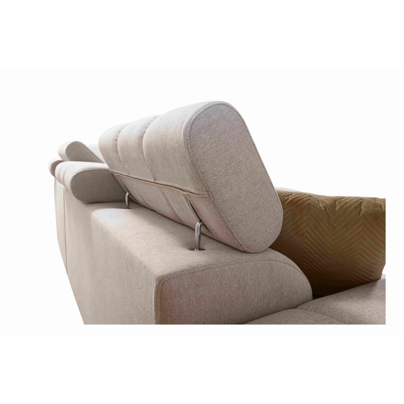 Ecksofa Venna I Mini mit Schlaffunktion und USB-Anschluss im Plüschstoff, Avra 9 Ecksofa Venna I Mini mit Schlaffunktion und USB-Anschluss im Plüschstoff, Avra 9