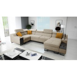 U-förmiges Ecksofa Avanti IV Maxi mit Schlaffunktion - Eleganz und Komfort in Ihrem Wohnzimmer!