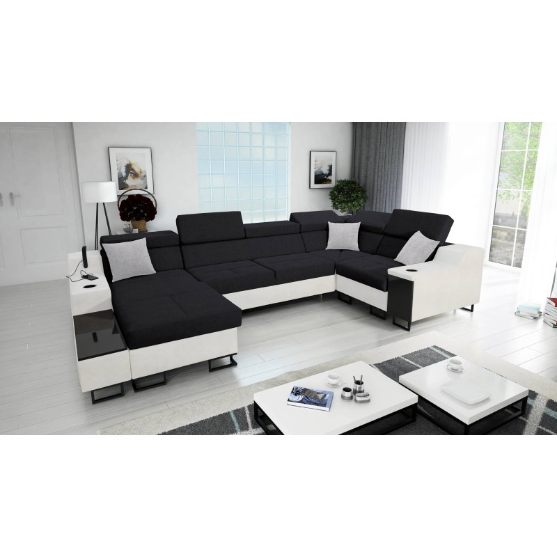 Esquinero en forma de U Avanti IV Maxi con función de cama: ¡elegancia y confort en tu sala de estar!