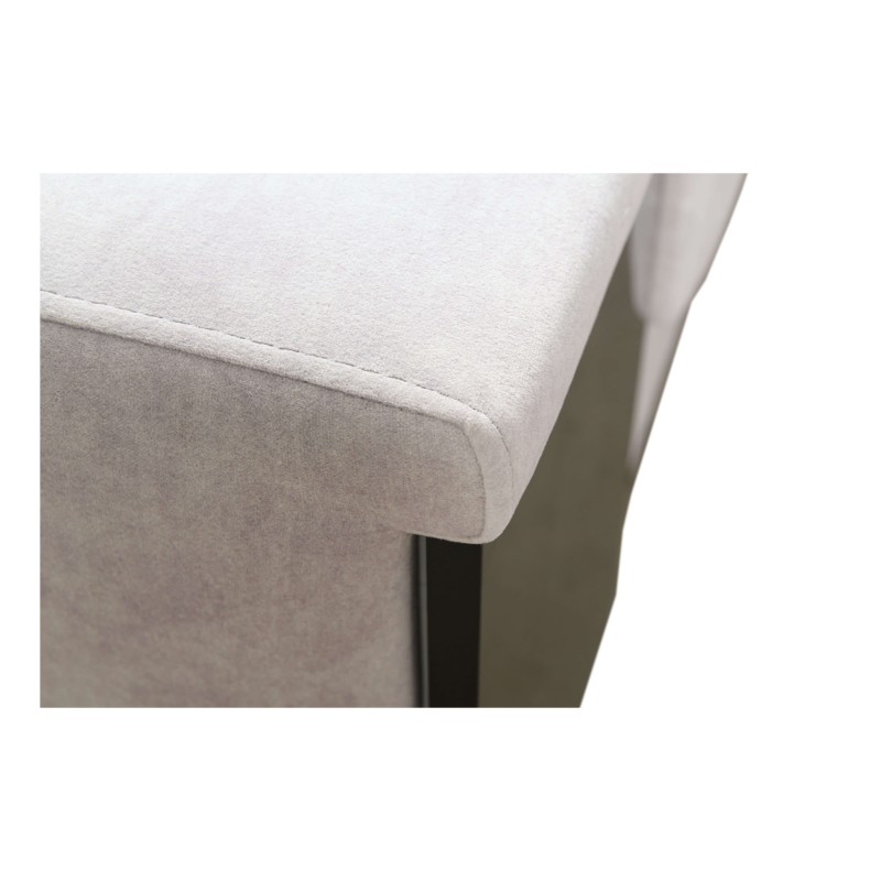 Sofá en forma de U Avanti V con función de cama, lámpara con puerto USB y tela de terciopelo, Whisper 5 Sofá en forma de U Avanti V con función de cama, lámpara con puerto USB y tela de terciopelo, Whisper 5