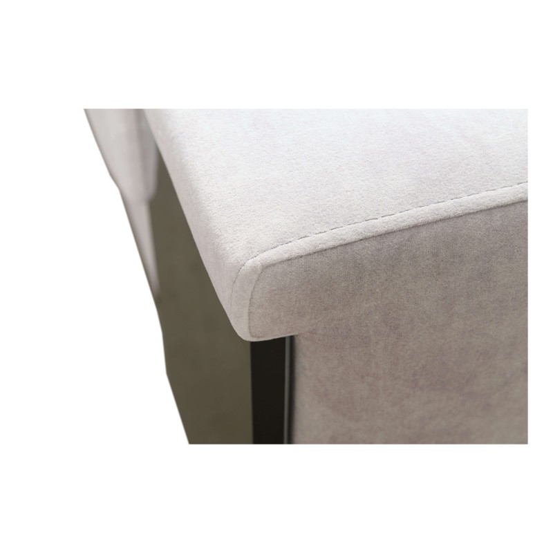 Sofá esquinero en forma de U Avanti V con función de cama, lámpara con puerto USB y tela de terciopelo, Whisper 3 + cuero ecológ Sofá esquinero en forma de U Avanti V con función de cama, lámpara con puerto USB y tela de terciopelo, Whisper 3 + cuero ecológ