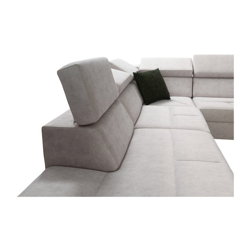U-förmiges Sofa Avanti X mit Schlaffunktion und USB-Lampe | Velours, Whisper 3 + Ökoleder U-förmiges Sofa Avanti X mit Schlaffunktion und USB-Lampe | Velours, Whisper 3 + Ökoleder