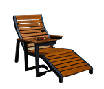 Hanging loungers and chairs